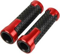 zhyubnd Motorcycle Handle Grips for Honda Shadow VT 125 150 400 600 750 1100 VT600 VT1300 7/8" 22mm Motorcycle CNC Aluminum Rubber Handlebar Hand Grips Replacement
