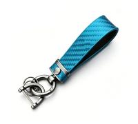 zhyubnd Motorcycle Keychain Carbon Fiber Pattern Leather Rope Key Ring for KYMCO DownTown 350 300i Xciting 250 CK250T 300 CK300T 400 500RI S400 K-XCT With Anti-lost D-ring