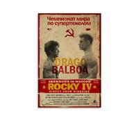 ZHYUZW Rocky IV Rocky Balboa VS Ivan Drago Fight Poster Canvas Poster Wall Art Decor Living Room Bedroom Decoration Posters 12x18inch(30x45cm) Unframe-style