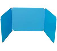 ZHYX Desk Divider, Privacy Desk Panel, Protective Screen, U-Shaped splic, Multipurpose Foldable Partition Baffle,Strong and Durable for Apply to School Office Library(45 cm x 35 cm x 35 cm) (Blue)