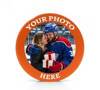 Zhyyanp Hockey Puck Personalized Photo Logo Hockey Pucks - Custom Standard Competition Ice Hockey Pucks - Hockey Gifts for Fans Mens Boys Boyfriend Husband Dad -Thanks Coach Gift (OG)