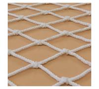 ZHZHXR Rope Net Outdoor Nylon Safety Cargo Netting Patio Barrier Fence Protection Net for Protection Indoor, Outdoor, Stairs, White(3x7m/9.84x22.96ft)