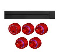 ZHZWwansuGE 8000W 32A Power Rail Socket, 40-100cm Power Rail (With Switch) + Ada-pter (With Blue Ambient Light), Wall-Mounted Power Socket, For Living Room, Kitchen, Office E-60cm