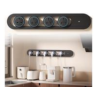 ZHZWwansuGE 8000W 32A Power Rail, With 4/5 Movable Universal Three-Prong Adapters, Energy-Saving Power Socket With Switch, For Living Room, Kitchen, Office B-50cm