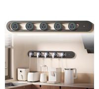 ZHZWwansuGE 8000W 32A Power Rail, With 4/5 Movable Universal Three-Prong Adapters, Energy-Saving Power Socket With Switch, For Living Room, Kitchen, Office A-70cm