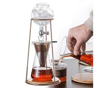 ZHZWwansuGE Cold Brew Drip Coffee Maker, Pour-Over Cold Brew Tea Dripper, 400ml Capacity, Adjustable Flow Rate/Reusable, Slow Drip Technology, For Home, Coffee Shop C