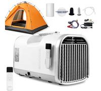 ZHZWwansuGE Portable Camping Air Conditioner, 5100 BTU Cooling, Cooling/Fan/Dehumidification/Sleep Mode, 1-12 Hour Timer, 3 Fan Speeds, 400w Low Power Consumption, For 10㎡ Tents, Homes X8