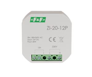 ZI-20-12P PULSE POWER SUPPLY FOR SOCKET, 12V, 20W