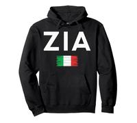 Zia Brushed Italian Flag Pullover Hoodie