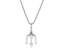 ZIAFRPN Ancient Greek Poseidon Trident Necklace Neptune Harpoon Pendant Necklace Suitable for Men's Retro Trendy Jewelry congratulations gifts
