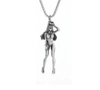 ZIAFRPN Anime Peripheral Pendant Necklace Cartoon Beauty Shape Silver Color Pendant Necklace Jewelry congratulations gifts