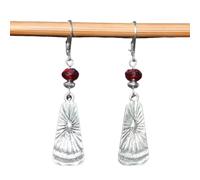 ZIAFRPN Attractive Silver Color Geometry Round Flower Dangle Earrings for Women Jewelry