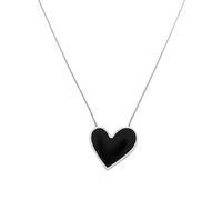 ZIAFRPN Black Peach Heart Pendant Steel Light Luxury For Woman Ins Style Trendy Popular Necklace present