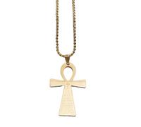 ZIAFRPN Casual Necklace Pendant Ancient Egyptian Key of Life Amulet Ankh Cross Pendant Necklace Men Women Vintage Bible Jewelry Jewellery