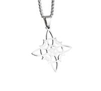 ZIAFRPN Casual Necklace Pendant Pentagram Celtic Knot Necklace Star Witchcraft Witch Knot Pendant Irish Amulet Good Luck Jewelry Jewellery