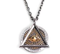 ZIAFRPN Casual Necklace Pendant Punk Retro Mythology Style Eye of God Pendant Necklace Charm Men Casual Punk Amulet Jewelry Gift Jewellery