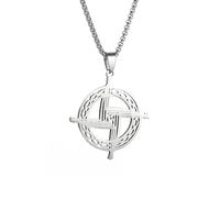 ZIAFRPN Celtic Knot Saint Brigid's Cross Necklace for Men Women Fashion Lucky Amulet Jewelry congratulations gifts