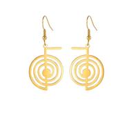 ZIAFRPN Cho Ku Rei Drop Earrings Reiki Protection Healing Chokurei Earring Sacred Geometry Energy Amulet Jewelry