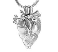 ZIAFRPN choker necklace gothic necklace chain Drops hip fashion anatomical heart memorial necklace cremation jewelry eternity ashes urn keepsake pendant for men women friendship