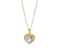 ZIAFRPN Classic Sweet Heart Pendant Necklaces For Women Korean Stainless Steel Jewelry Female Daily Wear Clavicle Chain