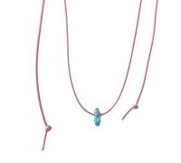 ZIAFRPN Colorful heart Pendant Necklace Sweet heart Clavicle Chain Necklace Acrylic Choker Collarbone Chain Pendant