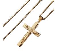 ZIAFRPN Cross Pendant Necklace Amulet for Men Women Prayer Church Daily Accessories Gifts