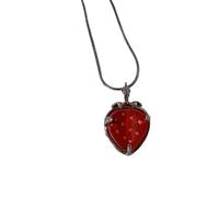ZIAFRPN Cute Pendant Necklaces For Wome Strawberry Fashion Korean Sweet Fruit Drop Clavicle Chain Girl Birthday Party Jewelry Gifts