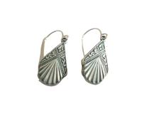 ZIAFRPN Delicate Silver Color Geometry Waterdrop Carving Dangle Earrings for Women Jewelry