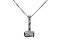ZIAFRPN Domineering Fashion Hammer Pendant Necklace for Men and Women Punk Motorcycle Riding Jewelry Gift