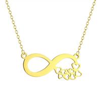 ZIAFRPN Elegant Love Eight Infinite Eight Necklace is a simple jewelry for women Jewelry