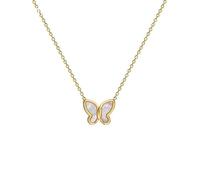 ZIAFRPN Elegant Sweet Butterfly Pendant Steel Necklace Party For Women Light Luxury Simplicity Romantic Jewelry present