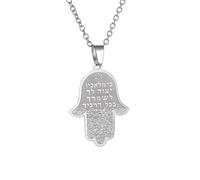 ZIAFRPN Exquisite Hand of Pendant Necklace Prayer Amulet Jewelry Gift for Men and Women