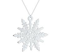 ZIAFRPN Exquisite Snowflake Women's Clavicle Necklaces Stainless Steel Chains Fashion Choker Classic mas Gifts Female Jewelry