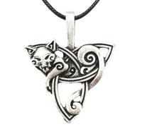 ZIAFRPN fashion Fox With Symbol Irish Knot Amulet Viking Animal Talisman Mens Womens Necklace