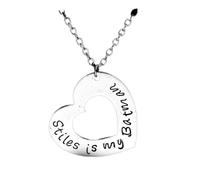 ZIAFRPN fashion Teen Wolf Stiles Is My Letter Heart Shape Necklace For Girls Color Choker Pendant