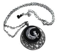 ZIAFRPN Gothic Animal Moon Cat Necklace Wedding Party For Men And Women Daily Jewelry Party Jewelry Gift