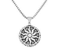 ZIAFRPN gothic necklace Vintage Apollo Amulet Sun God Pendant Necklace Mens Fashion Round Necklace Fashion Amulet Jewelry Gift congratulations gifts