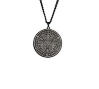 ZIAFRPN gothic necklace Vintage Enochian Seal Necklace for Men Women Magic Talisman Archangels Necklaces Kabbalah Protection Amulet Jewelry Gift congratulations gifts