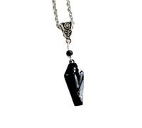 ZIAFRPN Gothic Vampire Red Oil Dripping Cross Coffin Tombstone Necklace Wedding Party for Men and Women Everyday