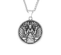ZIAFRPN Gothic Vintage 316L Anubis Pendant Necklace Biker Fashion God of Death Necklaces For Men Egyptian Amulet Jewelry congratulations gifts