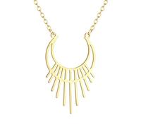 ZIAFRPN Half Sun Moon phase necklace ornament Jewelry