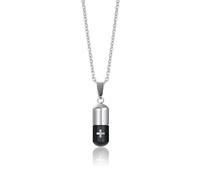 ZIAFRPN Healing series can be opened capsule pill necklace ins hipster street pendant hip hop accessories Jewelry