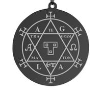 ZIAFRPN Hexagram Rune Seal Necklace For Women Men Stainless Steel Retro Solomon Pendant Chain Amulet Jewelry Gift