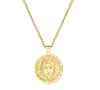 ZIAFRPN Hokech Ancient Sun God Necklace Apollo the God of Sun Pendant Talisman Necklace Stainless Steel Protection Charm Jewellry