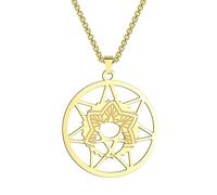 ZIAFRPN jewelry Celestial Crescent Moon Pendant Necklace for Men Women Geometry Charm Neck Chain Jewelry Gift gift