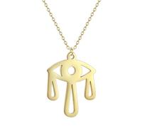 ZIAFRPN jewelry Corroded Geometry Charms Eye Jewelry Connectors Eye Pendant Necklace for Men and Women gift