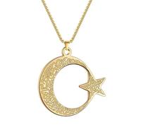 ZIAFRPN jewelry Moon and Star Pendant Necklace Romantic Gift for Men and Women gift