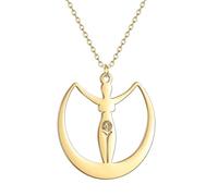 ZIAFRPN jewelry Mythology Moon Goddess Amulet Necklace Fertility Talisman Pegan Goddess Mother Earth Jewelry gift