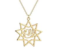 ZIAFRPN jewelry Nine Point Baha'i Baha'i Star for Women Persian Calligraphy Persian Pasi Party Jewelry Gift gift