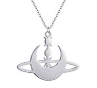 ZIAFRPN jewelry Romantic Moon Anchor Pendant Charm Crescent and Star Necklace 2025 Trendy Elegant Women's Jewelry gift